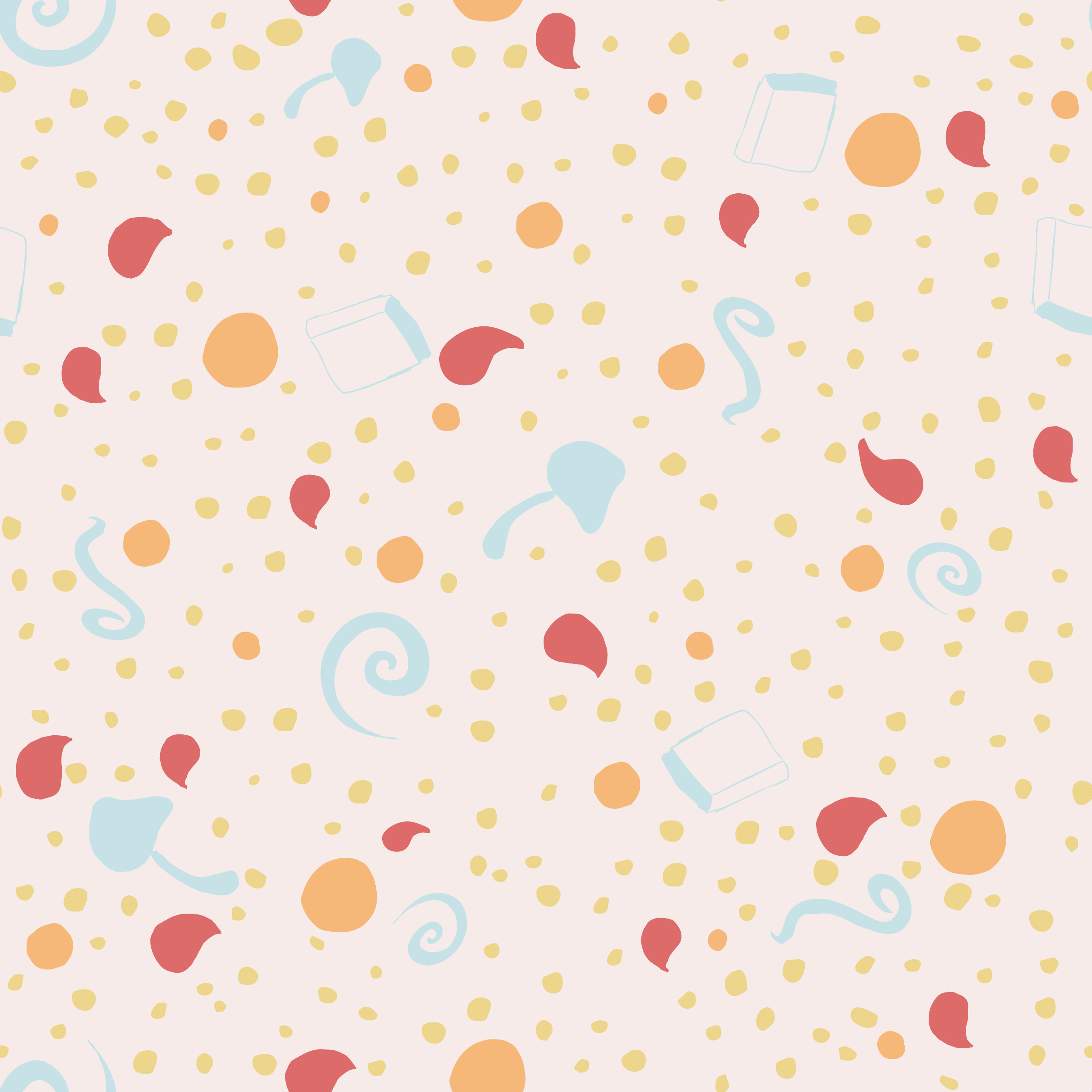Polka Dot Books, Blue and Orange